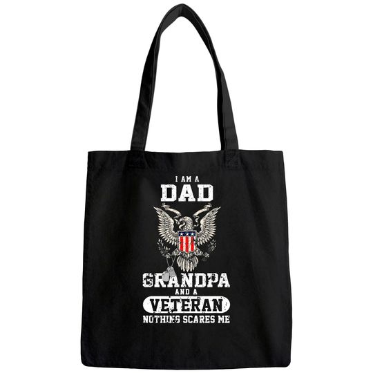 I Am A Dad Grandpa And A Veteran Tote Bag Gift