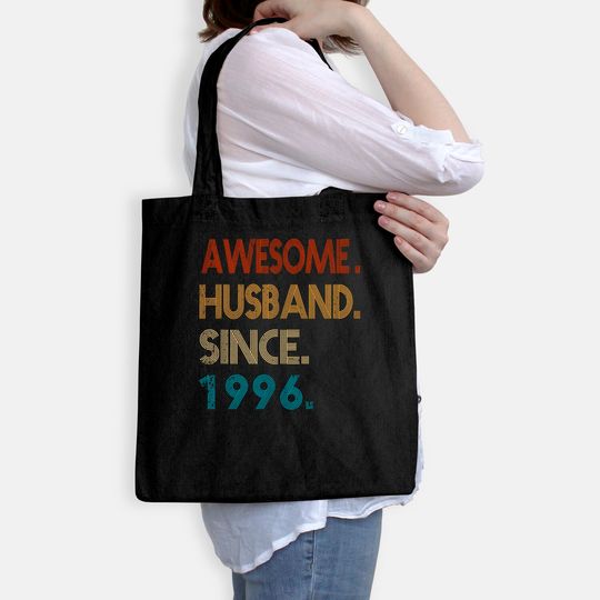 25th Wedding Anniversary Gift - Awesome Husband Since 1996 Tote Bag