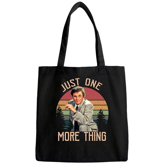 Columbo Just One More Thing Circle Unisex Tote Bag