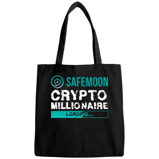 Crypto Millionaire Loading Funny Bitcoin Safemoon Tote Bag