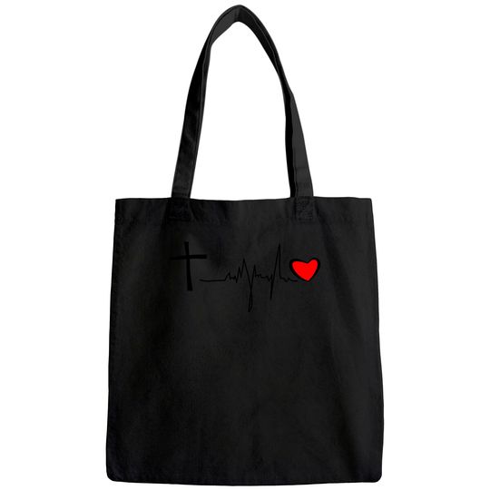 NQY Christian Love Men's Embroidery Short-Sleeve Fashion Tote Bag