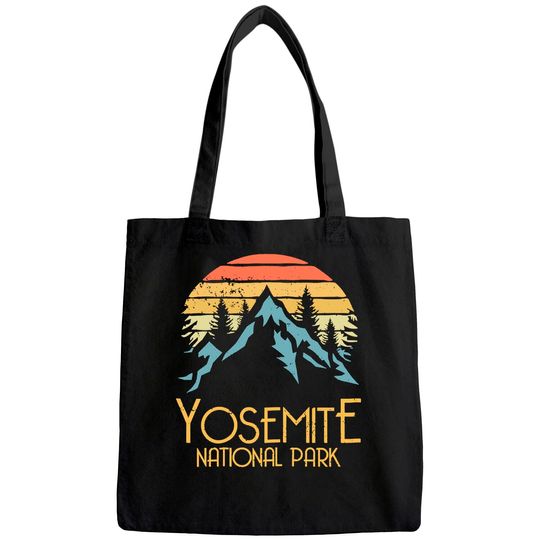 Vintage Yosemite National Park California Tote Bag
