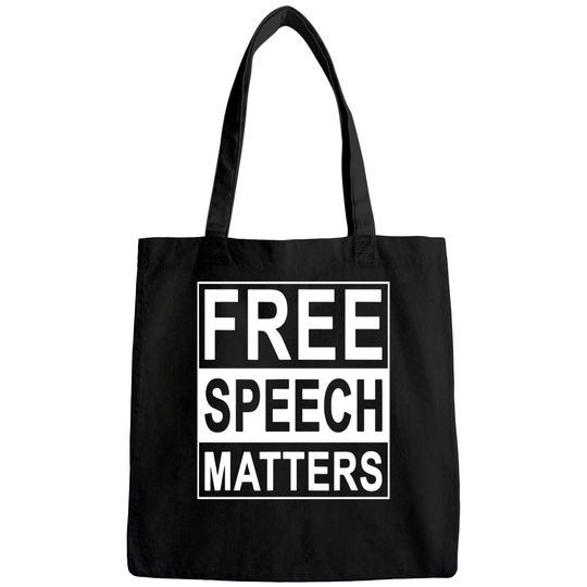Free Speech Matters Tote Bag for Americans Who Love Freedom