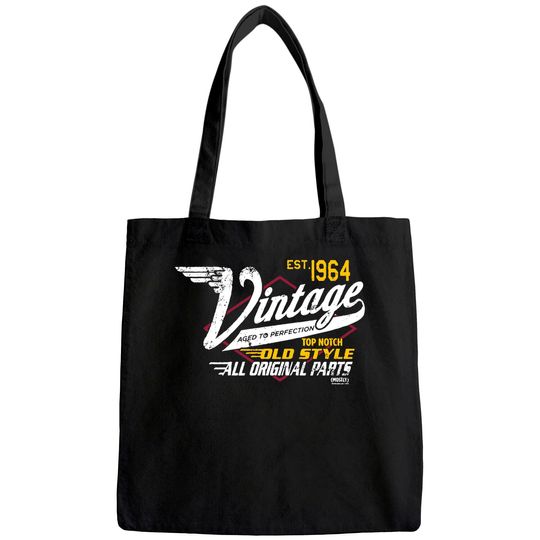 57th Birthday Tote Bag for Men - Vintage 1964 Aged to Perfection - Racing
