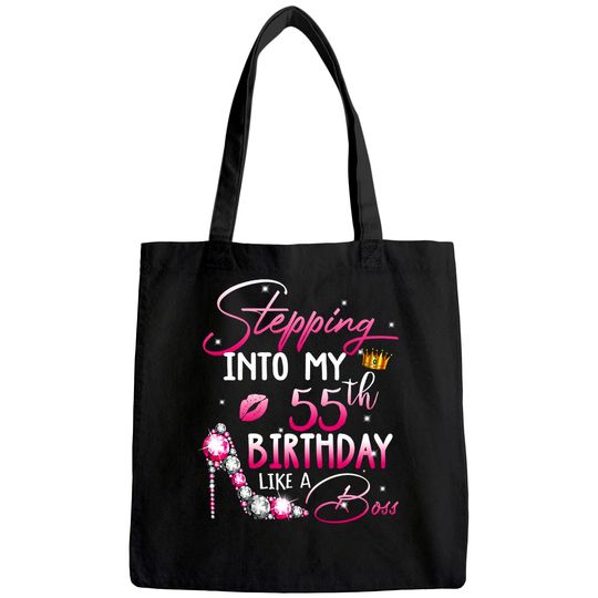 Womens Stepping Into My 55th Birthday In 1965 Gifts 55 Years Old Tote Bag