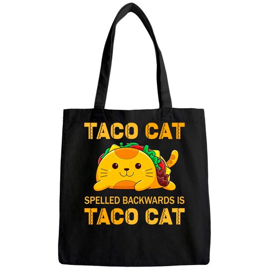 TacoCat Tote Bag for Kids Taco Cat Cinco de Mayo TacoCat Tacos Tote Bag