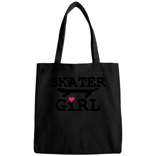 Skater Girl Skateboard Skateboarding Tote Bag