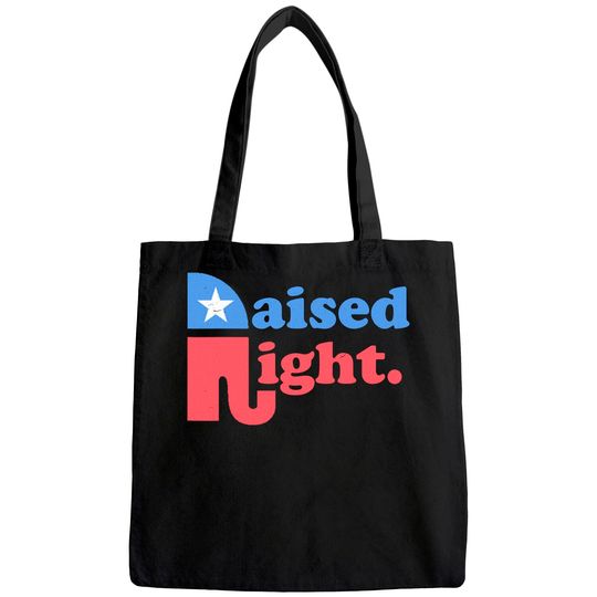 Raised Right Republican Elephant Retro Style Distressed Gift Tote Bag