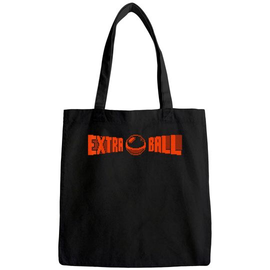 Classic Retro Pinball Gift - Extra Ball - Pixel Art Tote Bag