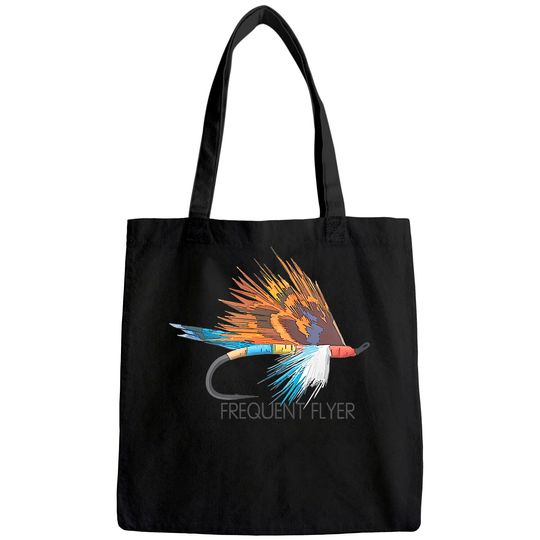 Colorful Frequent Flyer Fly Fishing Fly Fish Trout Fishing Tote Bag