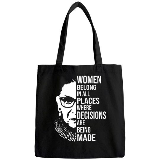 RBG Western Vintage Graphic Tees for Women, Casual Summer Tops, Custom Tote Bag for 2021