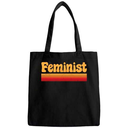 Feminist Retro Vintage 60s 70s Style Women Men Feminism Gift Tote Bag