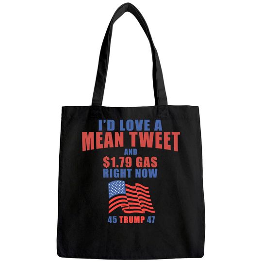 Funny Pro Trump Fathers Day Gas Prices Mean Tweets July 4th Tote Bag