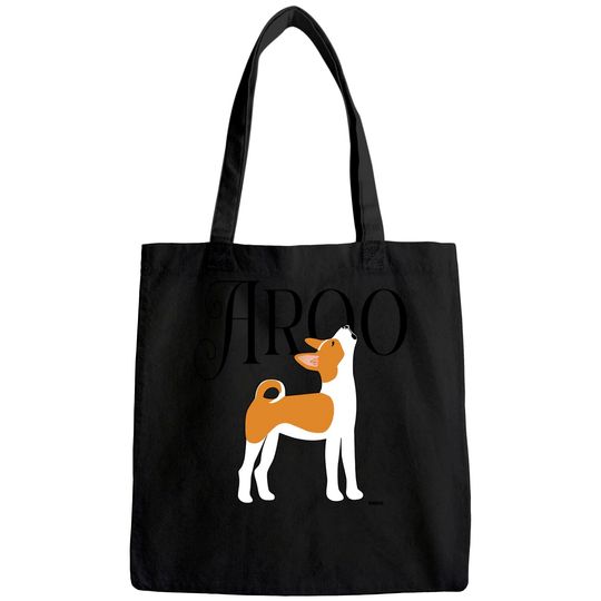 Howling Basenji Puppy AROO A Sound of Singing Happy Pack Dog Tote Bag