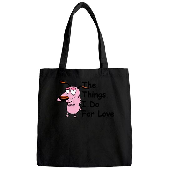 Courage the Cowardly Dog For Love Tote Bag