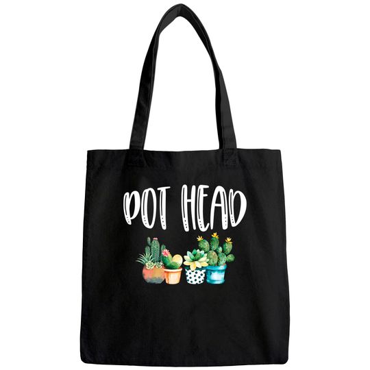 Pot Head Cactus Tote Bag