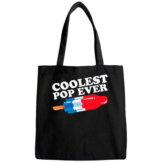 Mens Coolest Pop Ever Popsicle Funny Retro Bomb Fathers Day Gift Tote Bag