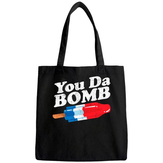 Funny Summer Popsicle Pop Retro You Da Bomb 80's Gift Tote Bag