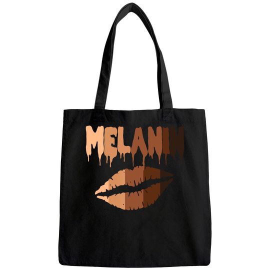 Melanin Shades Drippin Black Pride Afro Queen Gift Tote Bag