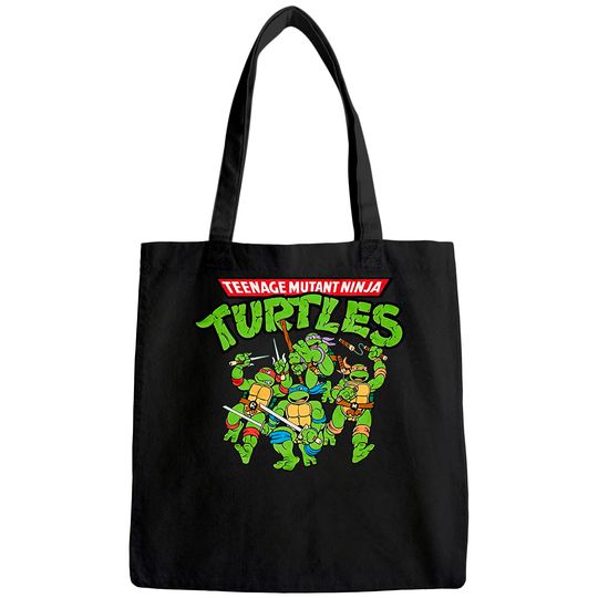 Teenage Mutant Ninja Turtles TMNT Men's Green Tote Bag Tee Tote Bag