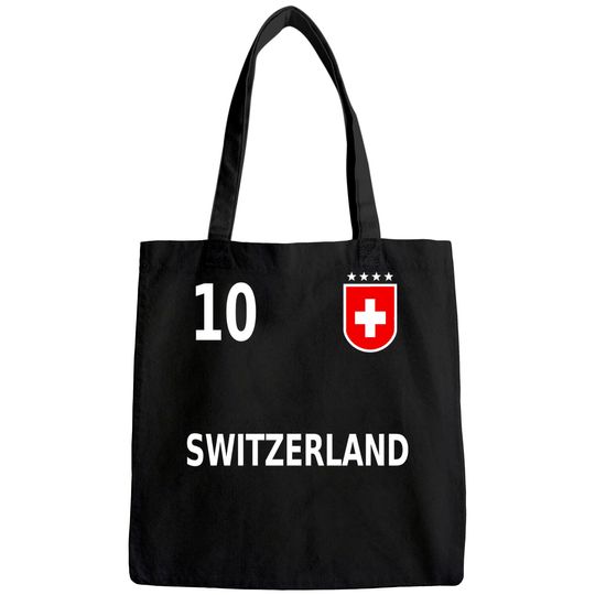Switzerland Suisse Swiss Soccer Jersey 2020 Tote Bag