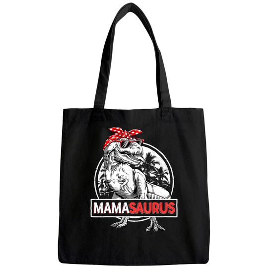 Mamasaurus T rex Dinosaur Funny Mama Saurus  Tote Bag