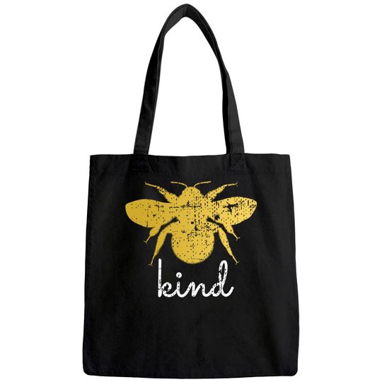 Womens Vintage Be Kind - Bumblebee Bee Kind Kindness Tote Bag