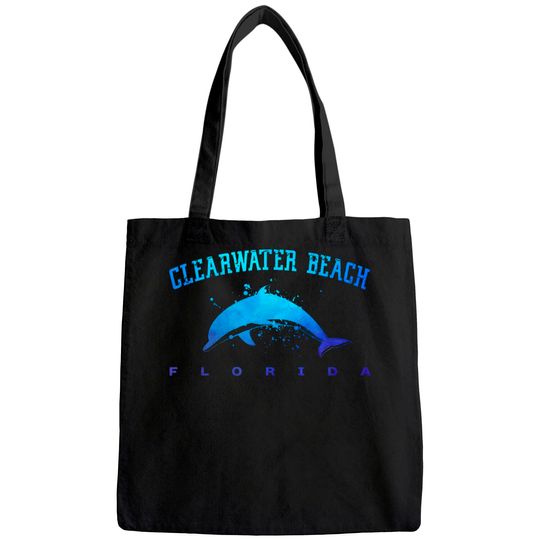 Clearwater Beach Florida Dolphin Lover Scuba Diving Vacation Tote Bag