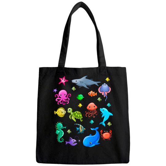 Animals Ocean Creatures Clownfish Tote Bag