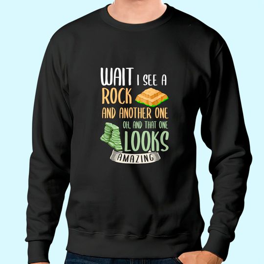 Joke Rock Collector Geology Gift Sweatshirt