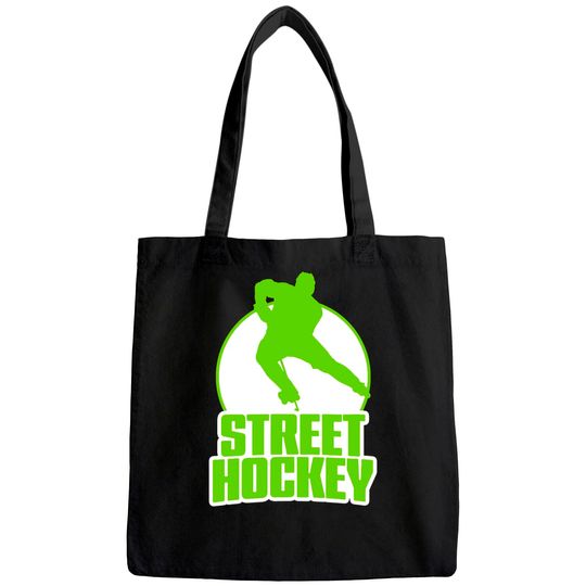 Street Hockey Player Tote Bag