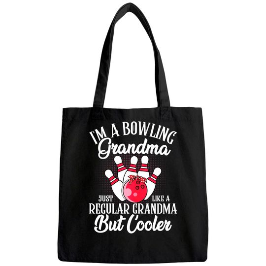 Bowling Grandma Novelty Tee For Bowling Family Tote Bag