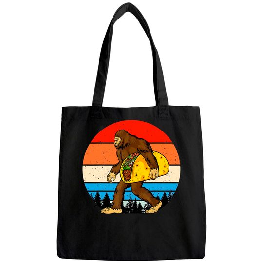 Bigfoot Holding A Taco Tote Bag