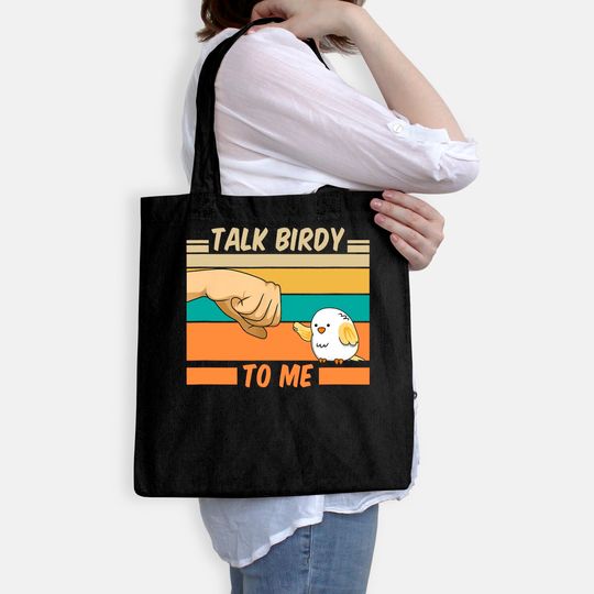Talk Birdy To Me Vintage Tote Bag