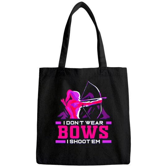Archery Girl Gift for Woman Archer Bow and Arrow Hunter Lady Tote Bag