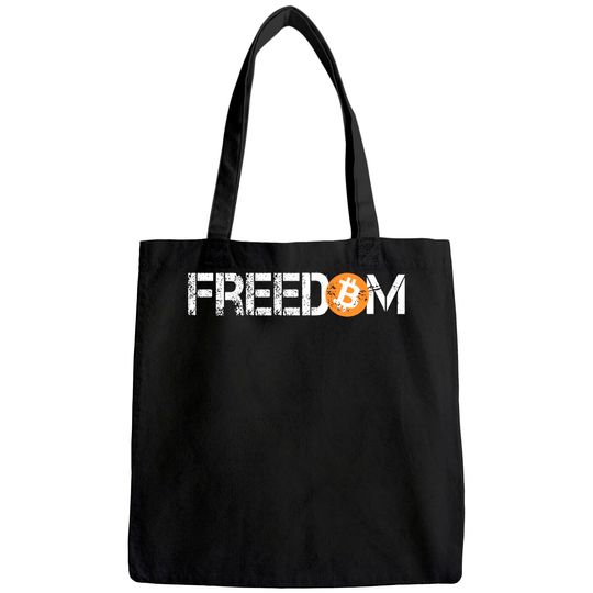 Bitcoin is Freedom Hodl Crypto Currency Trading Tote Bag