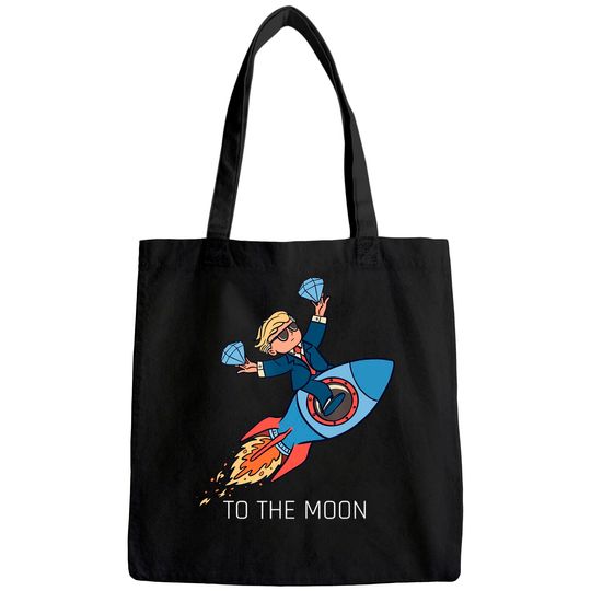 Diamond Hands To The Moon Tote Bag