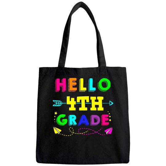 Hello 4th Grade Back to School Tote Bag