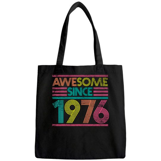 Awesome Since 1976 45th Birthday Gifts 45 Years Old Tote Bag