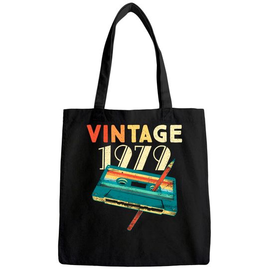 Vintage 1979 Music Cassette 42nd Birthday  42 Years Old Tote Bag