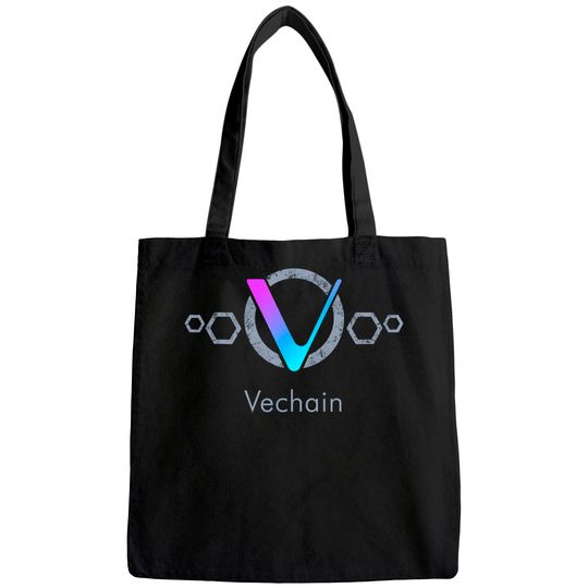 VECHAIN Blockchain VET Crypto Token Cryptocurrency Coin Tote Bag