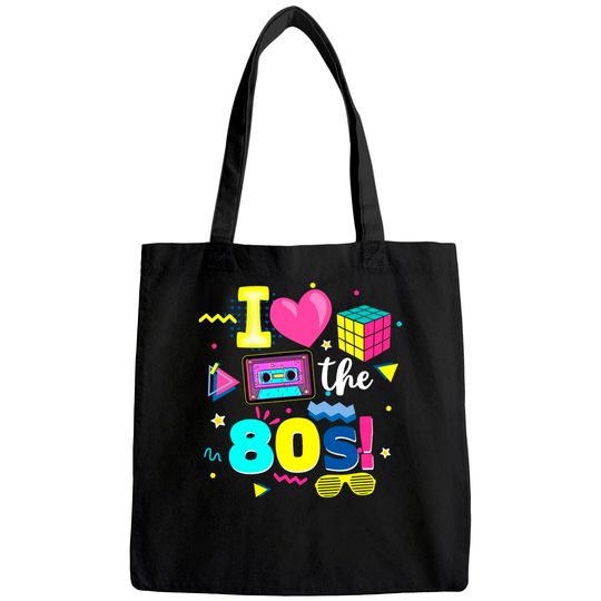 I Love The 80s Gift Tee 80s Birthday Party 1980's Party Tote Bag
