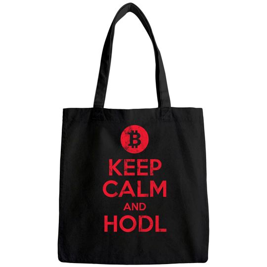 Bitcoin & Crypto Keep Calm and Hold Tote Bag