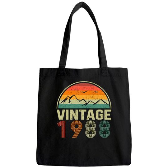 Classic 33rd Birthday Gift Idea Vintage 1988 Tote Bag