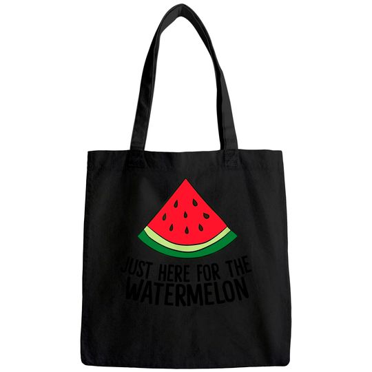 Just Here For The Watermelon Summe Melon Watermelon Tote Bag