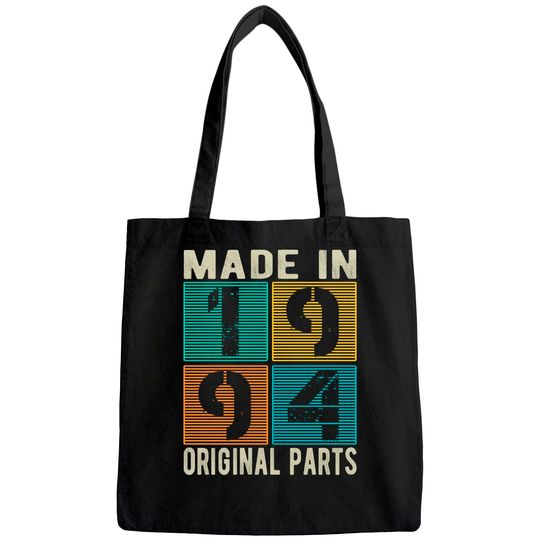 Made In 1994 Vintage Retro Original Parts Born 1994 Birthday Tote Bag