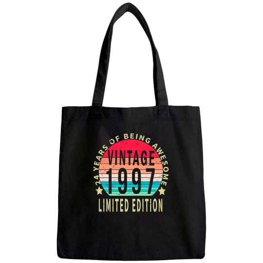 24 Year Old Gifts Vintage 1997 Limited Edition Tote Bag
