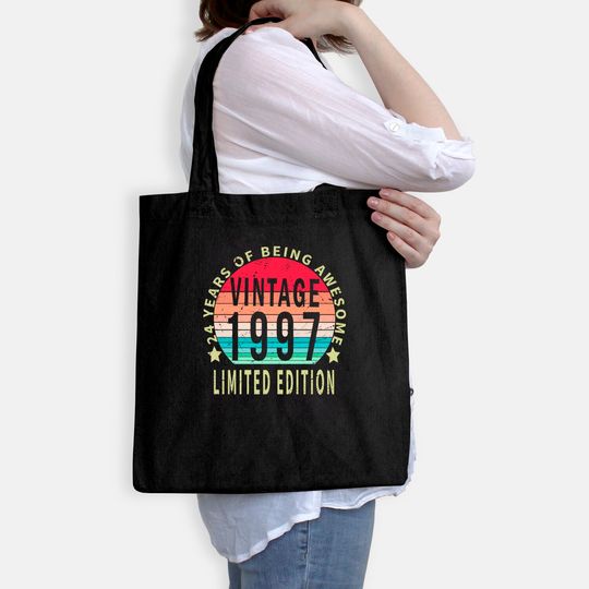 24 Year Old Gifts Vintage 1997 Limited Edition Tote Bag