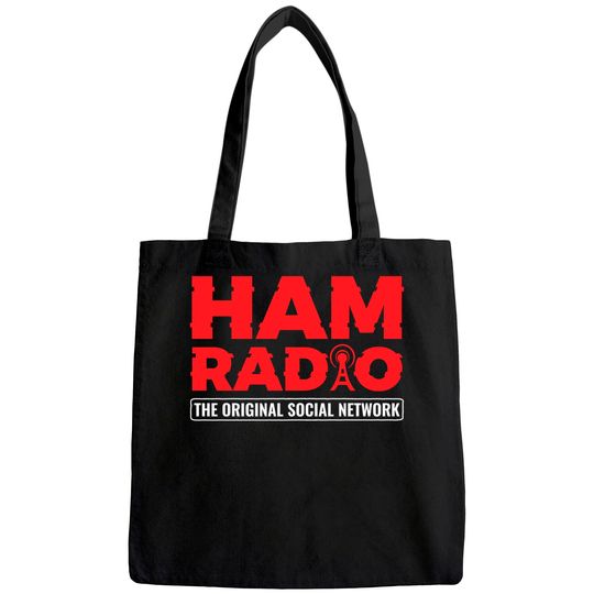 Ham Radio Original Social Network Antenna Ham Radio Tote Bag