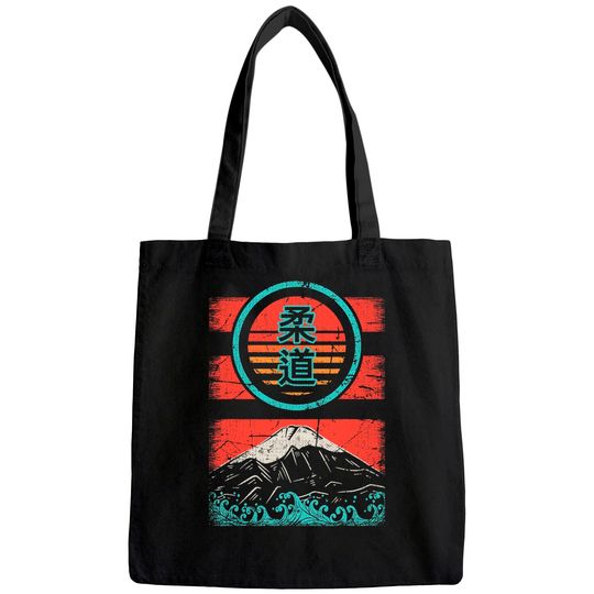 Judo Kanji Retro 80s Style Tote Bag